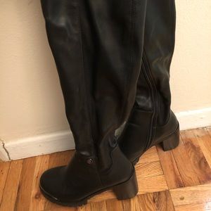 PRICE DROP!!!! Black high heel up to knee boots